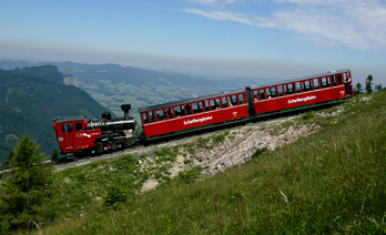 Schafbergbahn am Schafbergin Sankt Wolfgang am Wolfgangsee