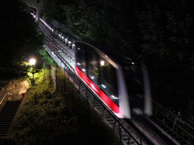 Festungsbahn Salzburg at night